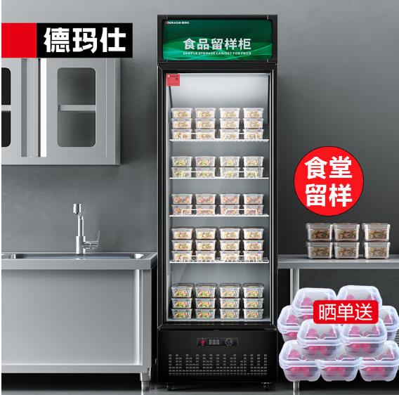 德玛仕(DEMASHI)食品留样柜 学校幼儿园公司食堂用水果蔬菜留样冰箱保鲜冷藏冰柜展示柜LG-300ZBL1